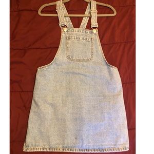 Baby Blue Denim Overall Dress